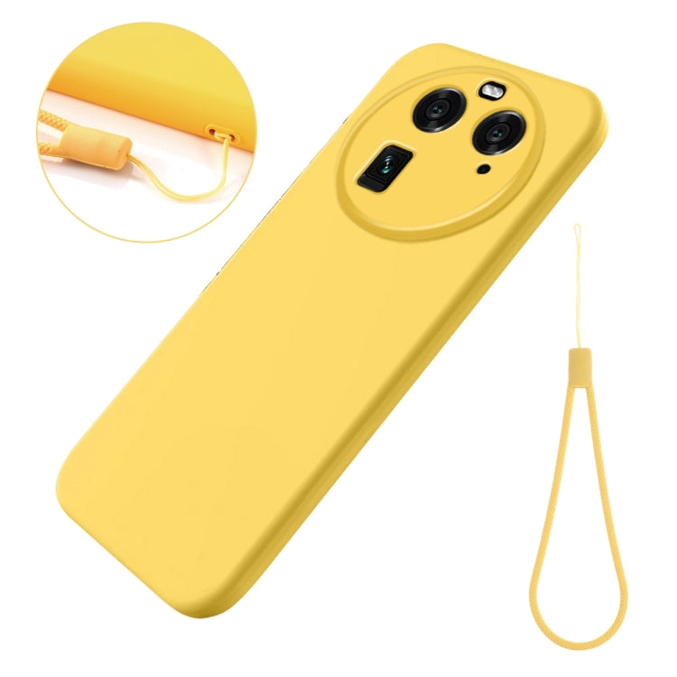 For OPPO Find X6 Pure Color Liquid Silicone Shockproof Phone Case