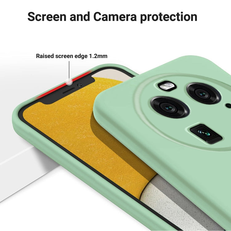 For OPPO Find X6 Pure Color Liquid Silicone Shockproof Phone Case