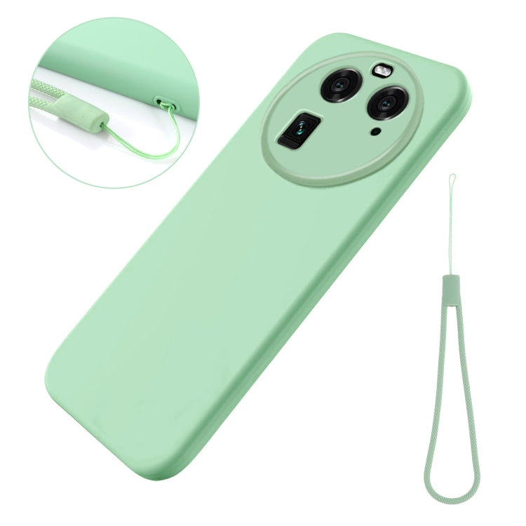 For OPPO Find X6 Pure Color Liquid Silicone Shockproof Phone Case