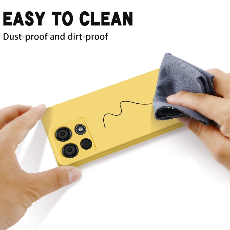 For Ietl A60 Pure Color Liquid Silicone Shockproof Phone Case