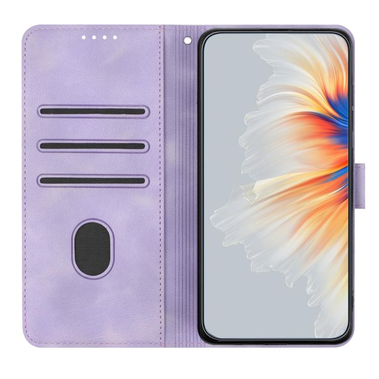 For OnePlus 15 Heart Pattern Skin Feel Leather Phone Case
