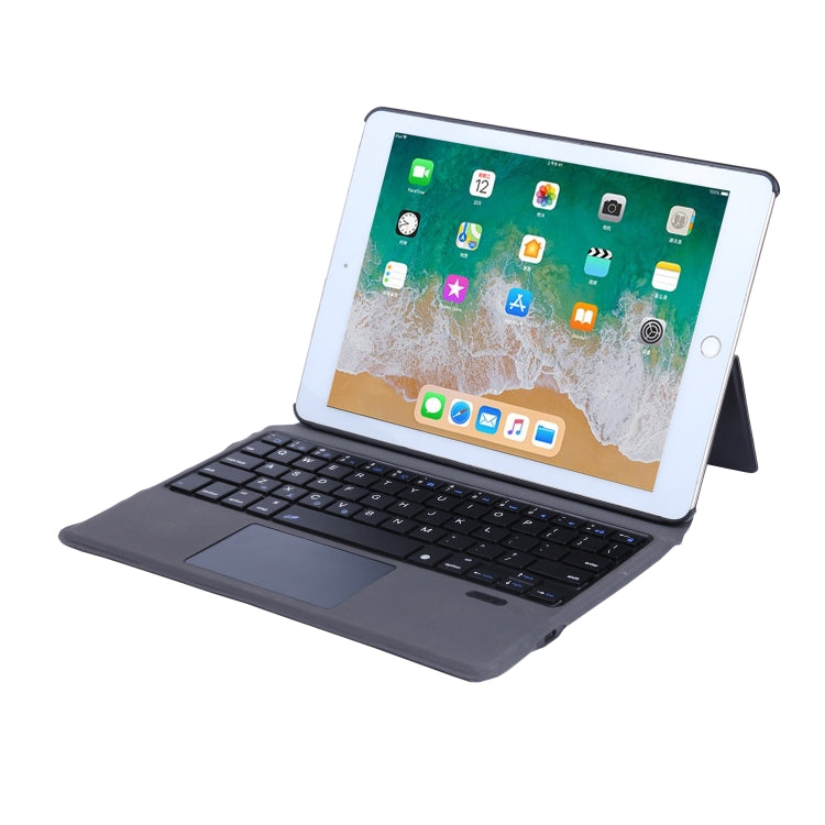T1091 For iPad 2018 & 2017 / Pro 9.7 / Air 2 / Air Ultra-thin Integrated Touch Bluetooth Keyboard + Lambskin Texture PU Leather Tablet Case with Bracket