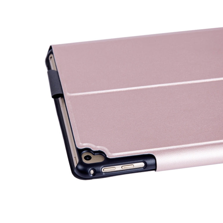 T1091 For iPad 2018 & 2017 / Pro 9.7 / Air 2 / Air Ultra-thin Integrated Touch Bluetooth Keyboard + Lambskin Texture PU Leather Tablet Case with Bracket