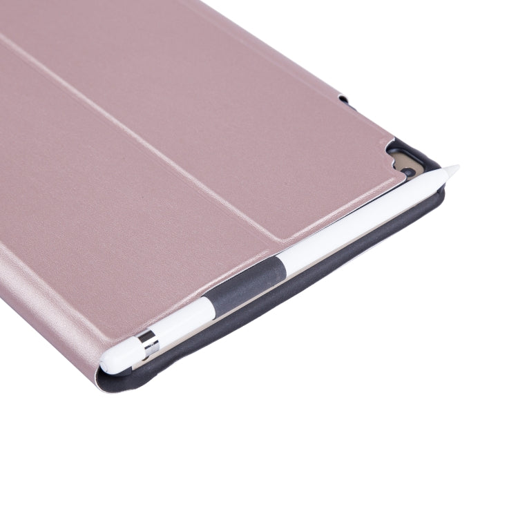 T1091 For iPad 2018 & 2017 / Pro 9.7 / Air 2 / Air Ultra-thin Integrated Touch Bluetooth Keyboard + Lambskin Texture PU Leather Tablet Case with Bracket