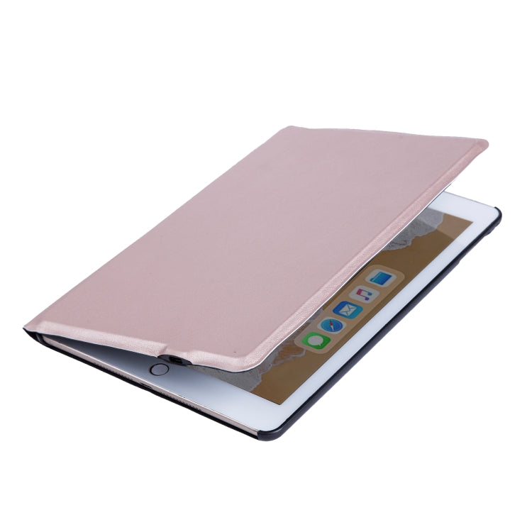 T1091 For iPad 2018 & 2017 / Pro 9.7 / Air 2 / Air Ultra-thin Integrated Touch Bluetooth Keyboard + Lambskin Texture PU Leather Tablet Case with Bracket