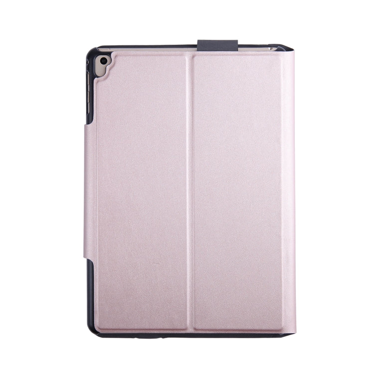 T1091 For iPad 2018 & 2017 / Pro 9.7 / Air 2 / Air Ultra-thin Integrated Touch Bluetooth Keyboard + Lambskin Texture PU Leather Tablet Case with Bracket
