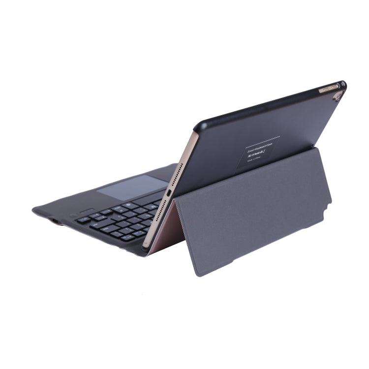 T1091 For iPad 2018 & 2017 / Pro 9.7 / Air 2 / Air Ultra-thin Integrated Touch Bluetooth Keyboard + Lambskin Texture PU Leather Tablet Case with Bracket