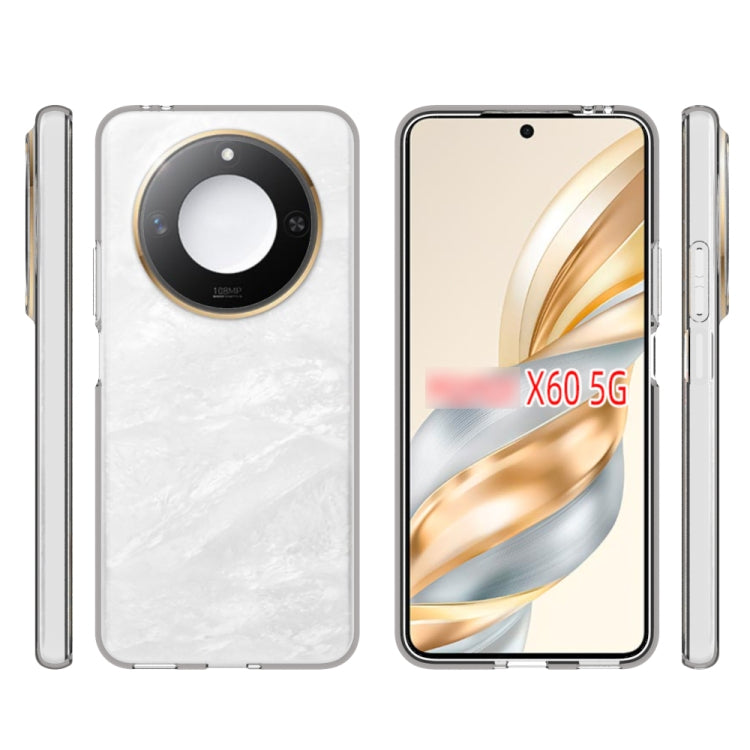 For Honor X60 Waterproof Texture TPU Phone Case - Transparent