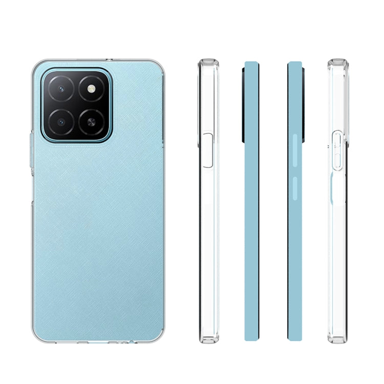 For Honor X5b / X5b Plus Waterproof Texture TPU Phone Case - Transparent