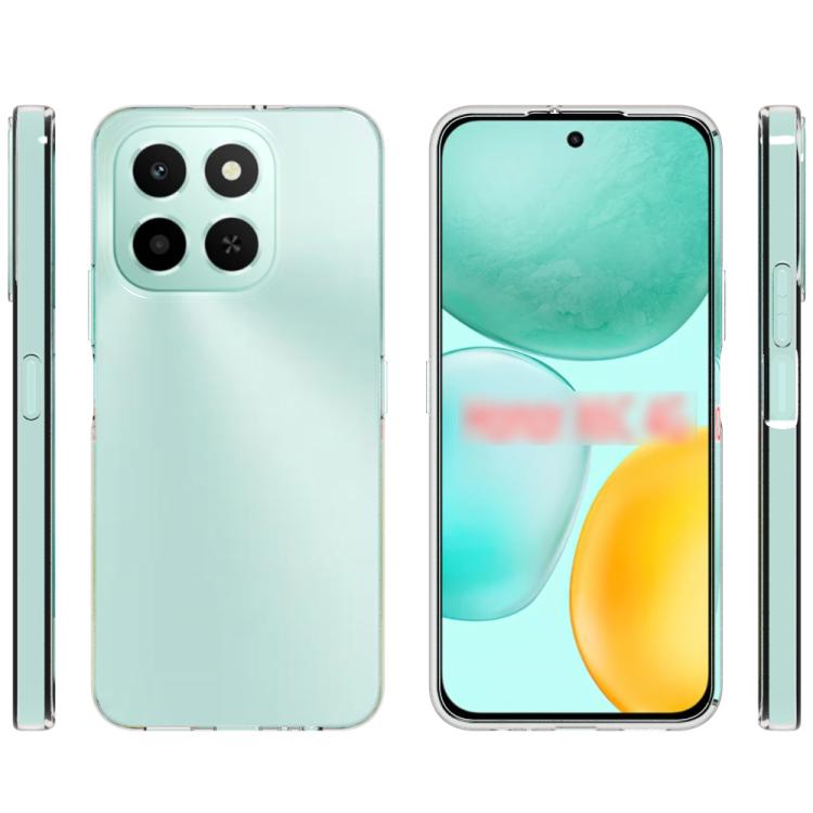 For Honor X6c 4G Waterproof Texture TPU Phone Case - Transparent