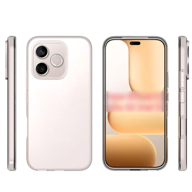 For Honor 600 Lite Global / 500 Smart Waterproof Texture TPU Phone Case - Transparent