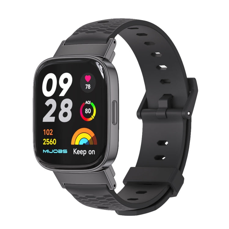 For Redmi Watch 3 Mijobs Honeycomb Texture TPU Watch Band