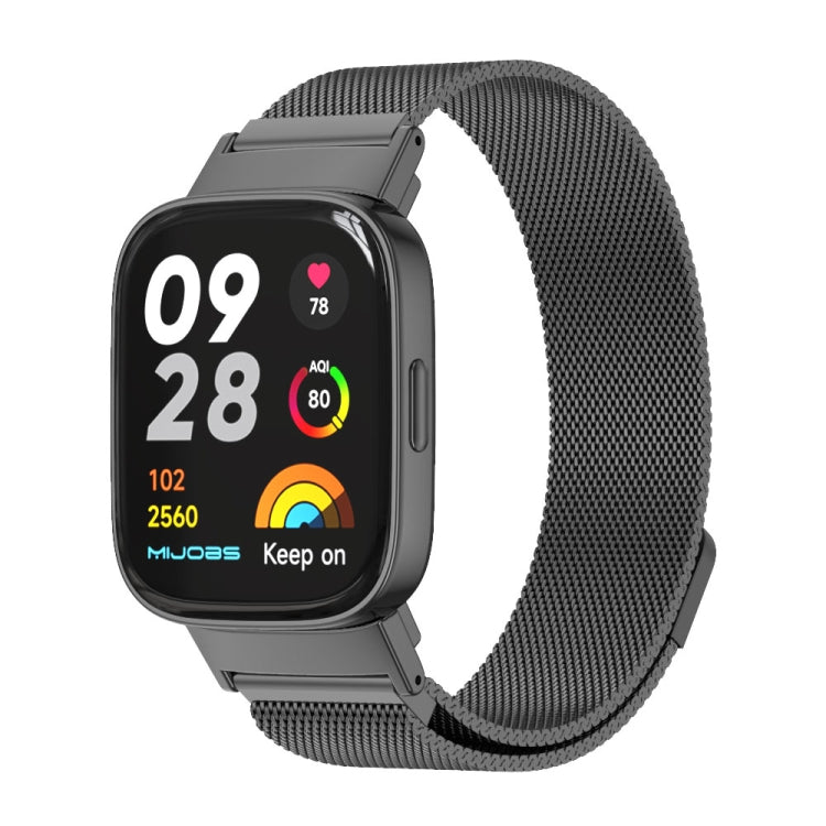 For Redmi Watch 3 Mijobs Milan Magnetic Metal Watch Band
