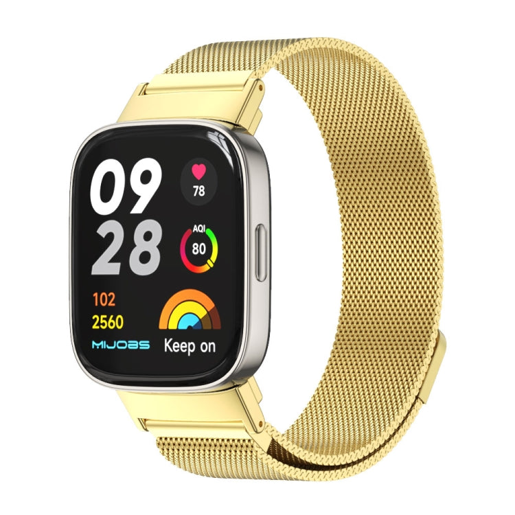 For Redmi Watch 3 Mijobs Milan Magnetic Metal Watch Band