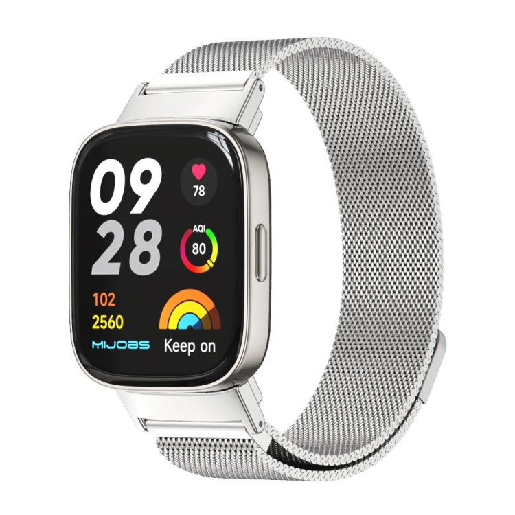 For Redmi Watch 3 Mijobs Milan Magnetic Metal Watch Band