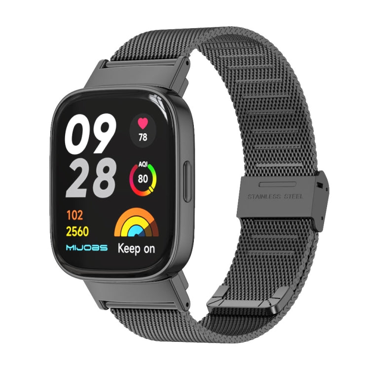 For Redmi Watch 3 Mijobs Milan Buckle Metal Watch Band
