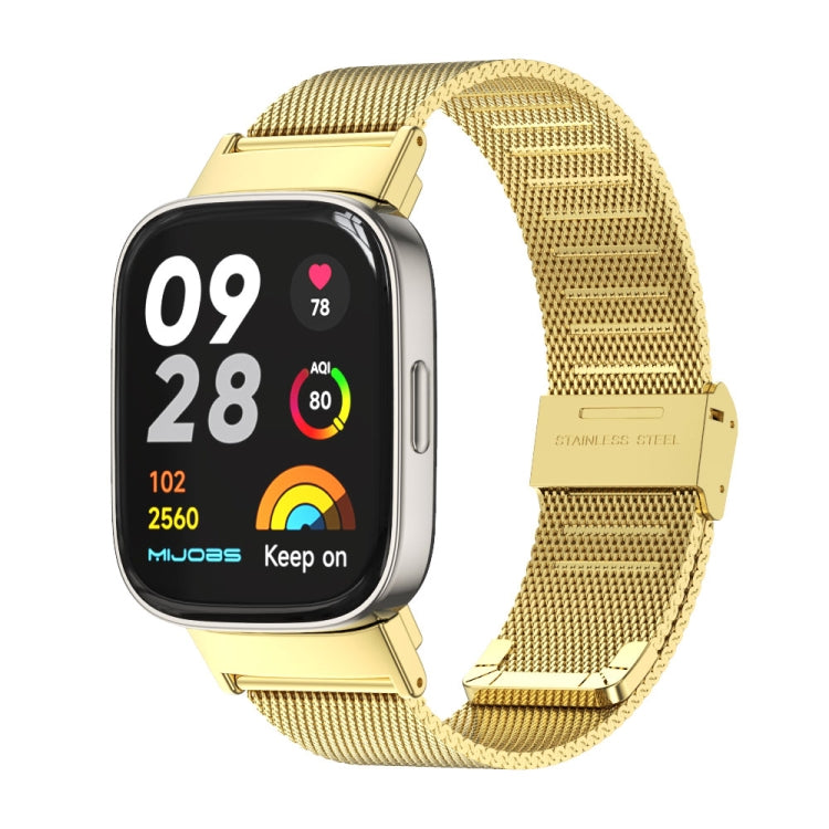 For Redmi Watch 3 Mijobs Milan Buckle Metal Watch Band