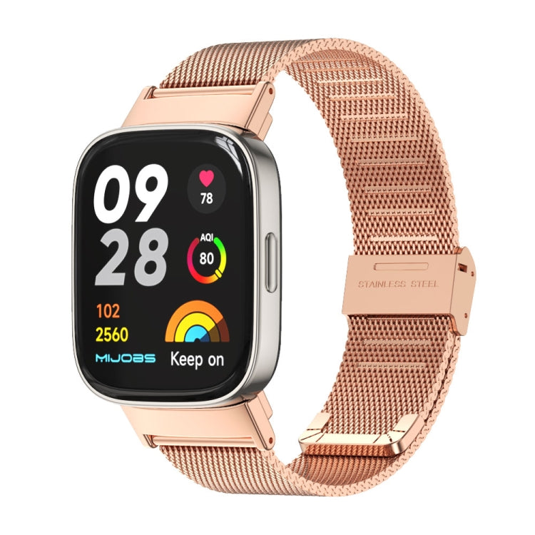 For Redmi Watch 3 Mijobs Milan Buckle Metal Watch Band
