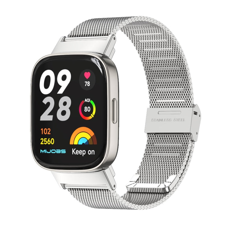 For Redmi Watch 3 Mijobs Milan Buckle Metal Watch Band