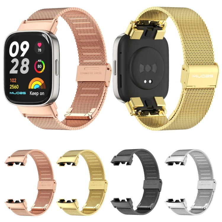 For Redmi Watch 3 Mijobs Milan Buckle Metal Watch Band