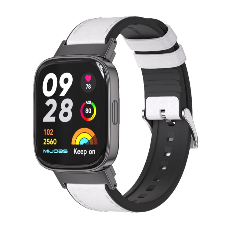 For Redmi Watch 3 Mijobs TPU Leather Watch Band