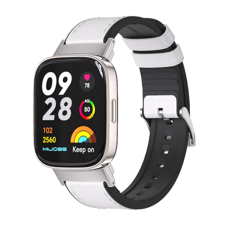 For Redmi Watch 3 Mijobs TPU Leather Watch Band