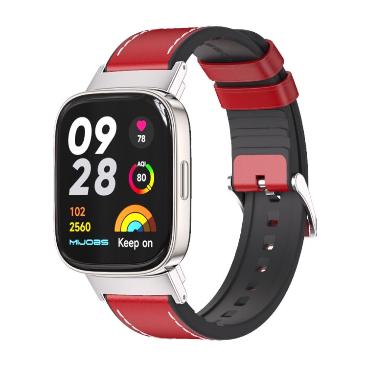 For Redmi Watch 3 Mijobs TPU Leather Watch Band