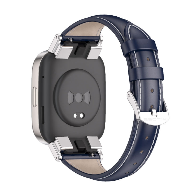 For Redmi Watch 3 Mijobs Genuine Leather Slim Watch Band