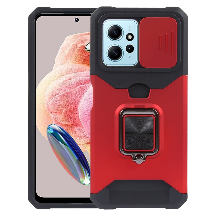 For Xiaomi Redmi Note 12 4G Camera Shield Card Slot PC+TPU Phone Case