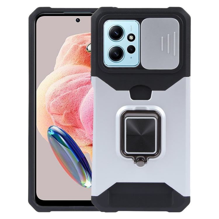 For Xiaomi Redmi Note 12 4G Camera Shield Card Slot PC+TPU Phone Case