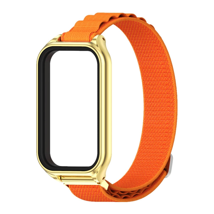 For Redmi Band 2 Mijobs Metal Shell Nylon Breathable Watch Band