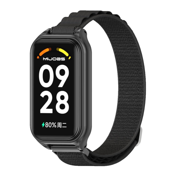 For Redmi Band 2 Mijobs Metal Shell Nylon Breathable Watch Band