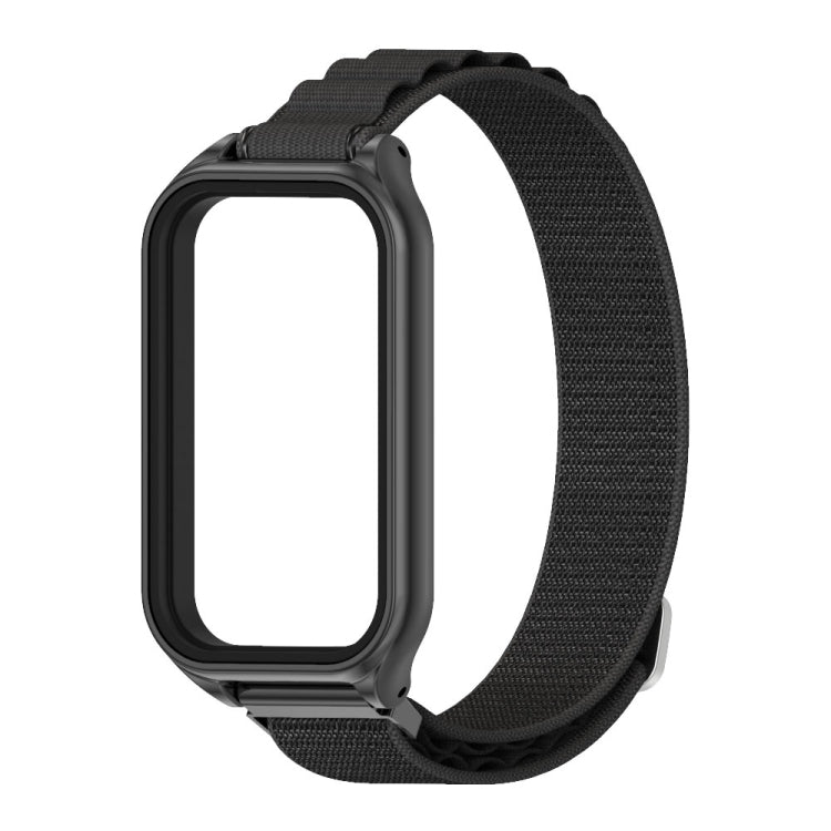 For Redmi Band 2 Mijobs Metal Shell Nylon Breathable Watch Band