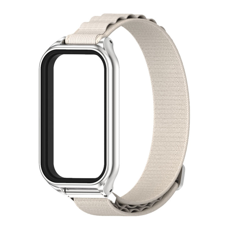 For Redmi Band 2 Mijobs Metal Shell Nylon Breathable Watch Band