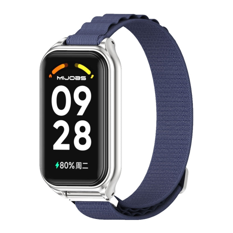 For Redmi Band 2 Mijobs Metal Shell Nylon Breathable Watch Band