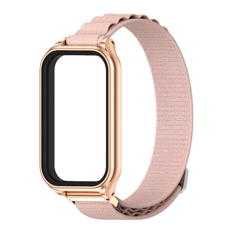 For Redmi Band 2 Mijobs Metal Shell Nylon Breathable Watch Band