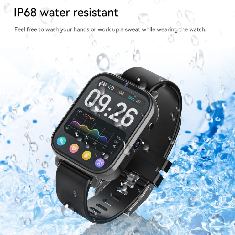 Z20 1.75 inch Screen 4G LTE Smart Watch Android 9 OS 4GB+128GB - Black