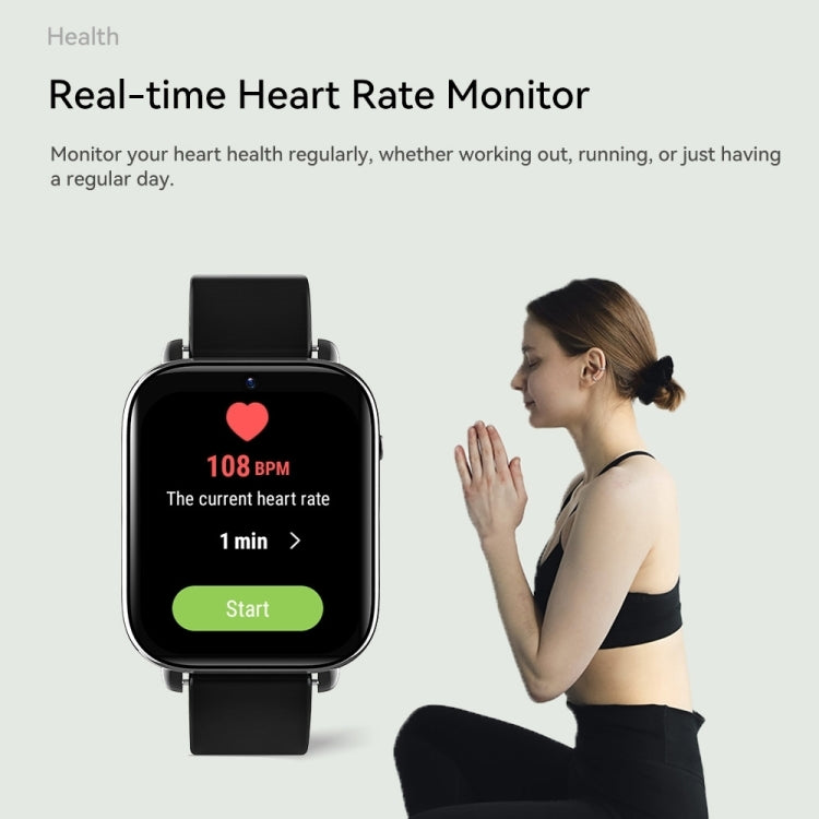 Z20 1.75 inch Screen 4G LTE Smart Watch Android 9 OS 4GB+128GB - Black