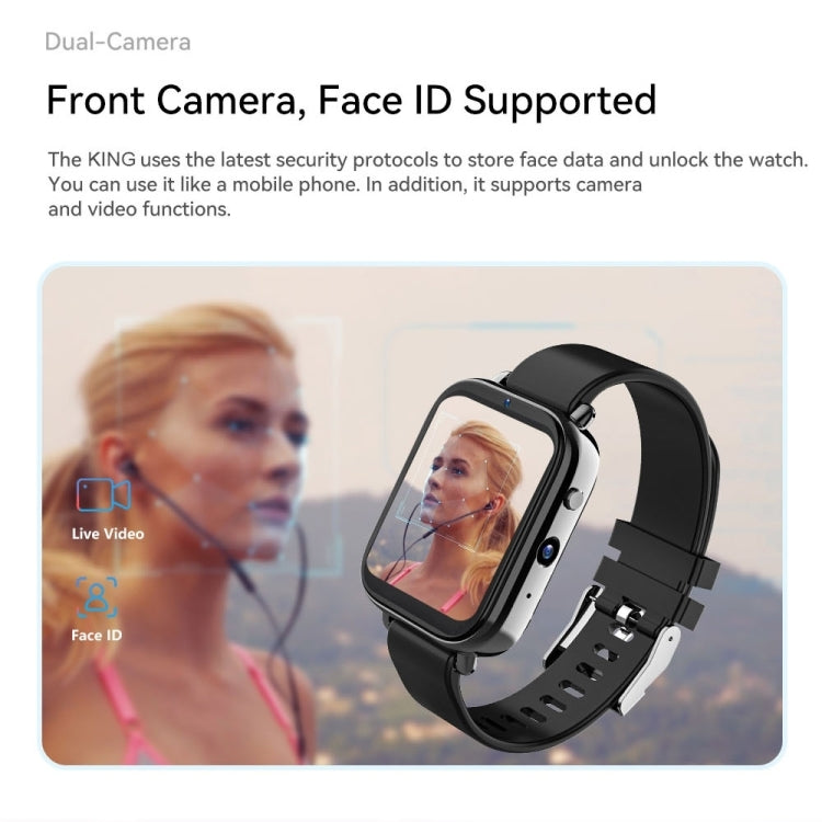 Z20 1.75 inch Screen 4G LTE Smart Watch Android 9 OS 4GB+128GB - Black
