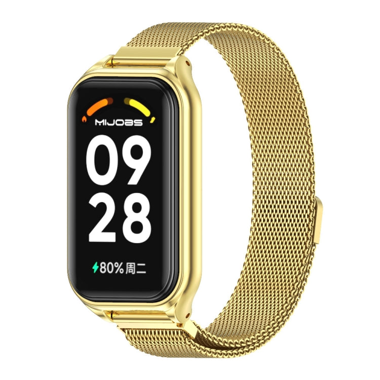 For Redmi Band 2 Mijobs Metal Shell + Milan Magnetic Metal Watch Band