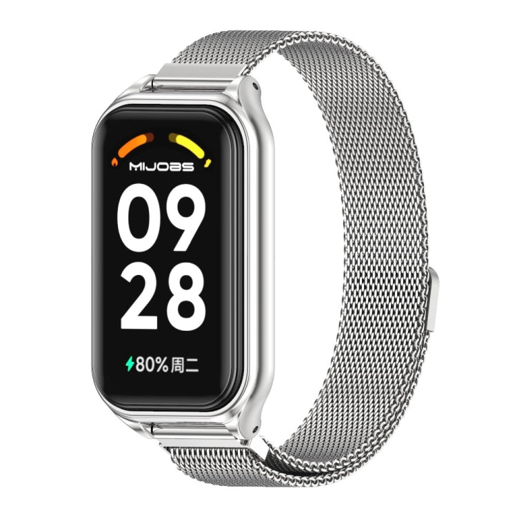 For Redmi Band 2 Mijobs Metal Shell + Milan Magnetic Metal Watch Band