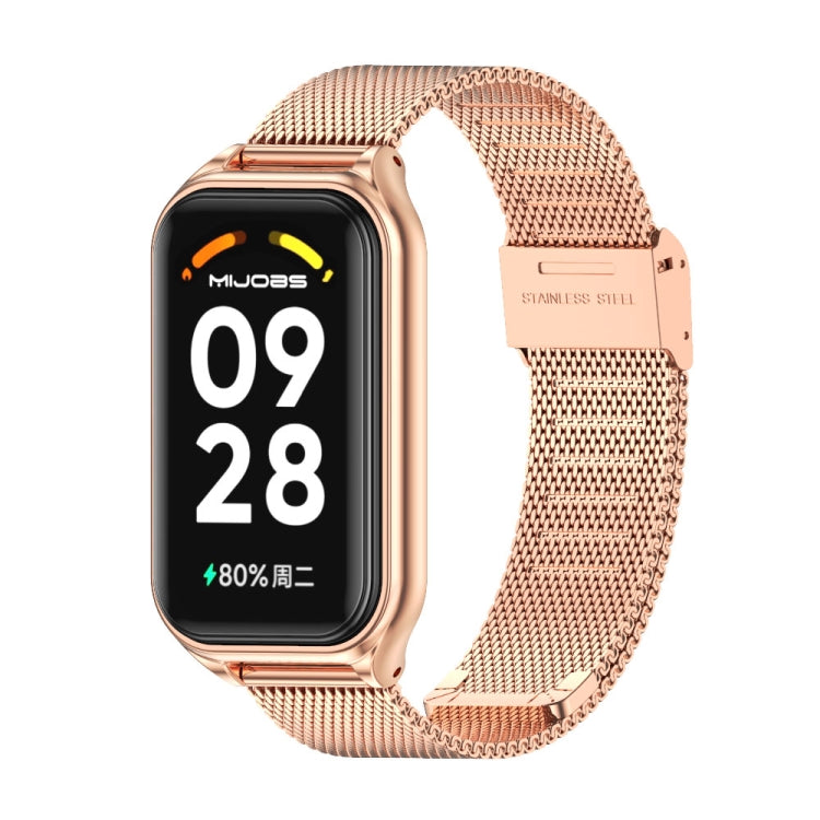 For Redmi Band 2 Mijobs Metal Shell + Milan Buckle Metal Watch Band