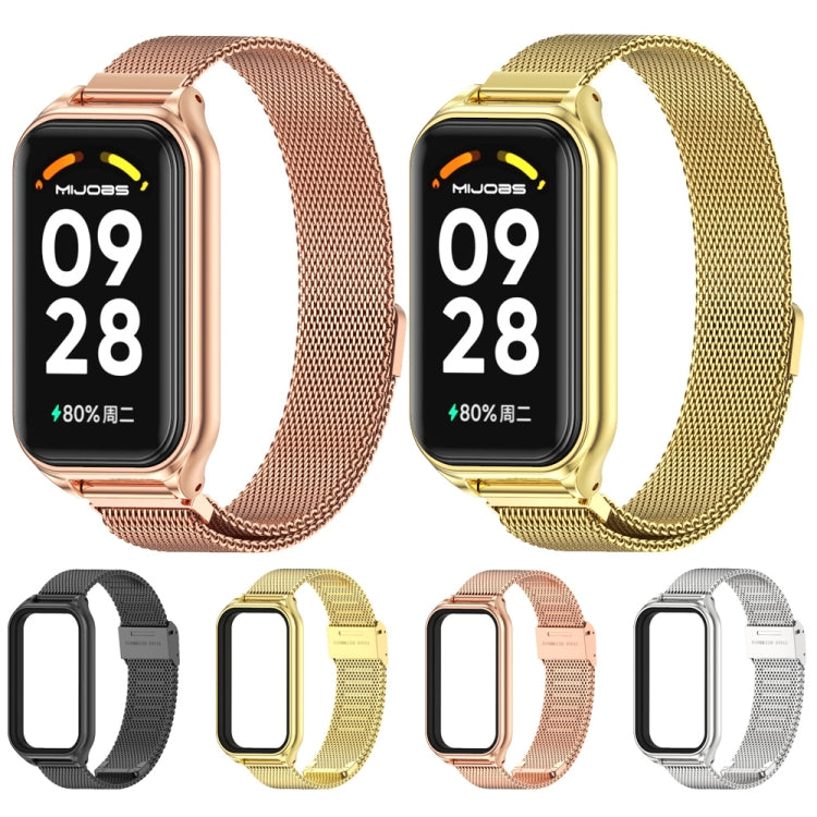 For Redmi Band 2 Mijobs Metal Shell + Milan Buckle Metal Watch Band
