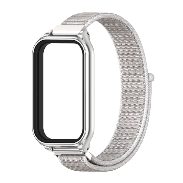 For Redmi Band 2 Mijobs Metal Shell Breathable Nylon Loop Watch Band