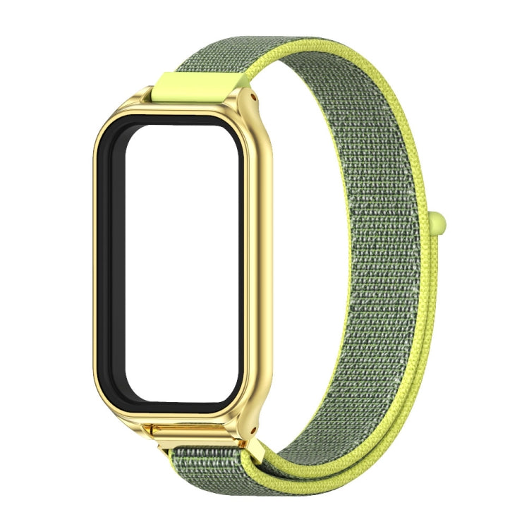 For Redmi Band 2 Mijobs Metal Shell Breathable Nylon Loop Watch Band
