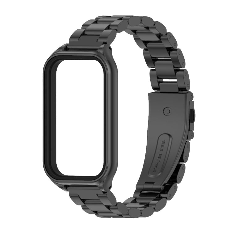 For Redmi Band 2 Mijobs Metal Shell + Three-Bead Stainless Steel Watch Band