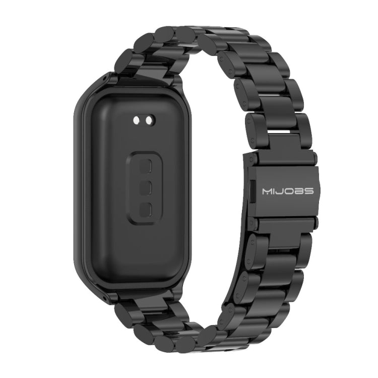 For Redmi Band 2 Mijobs Metal Shell + Three-Bead Stainless Steel Watch Band