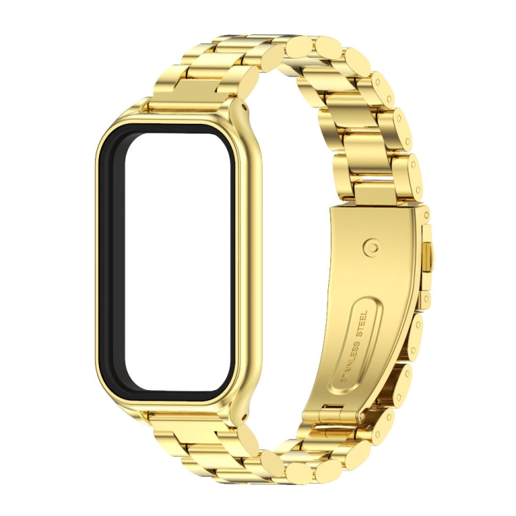 For Redmi Band 2 Mijobs Metal Shell + Three-Bead Stainless Steel Watch Band