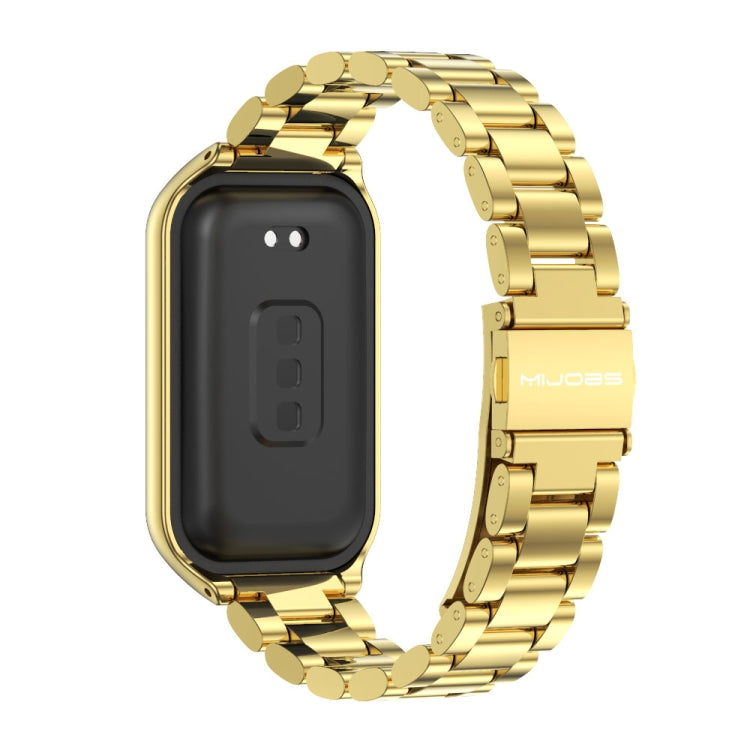 For Redmi Band 2 Mijobs Metal Shell + Three-Bead Stainless Steel Watch Band