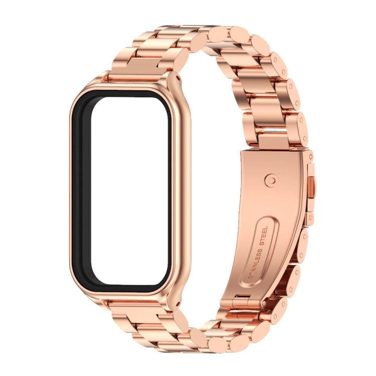 For Redmi Band 2 Mijobs Metal Shell + Three-Bead Stainless Steel Watch Band